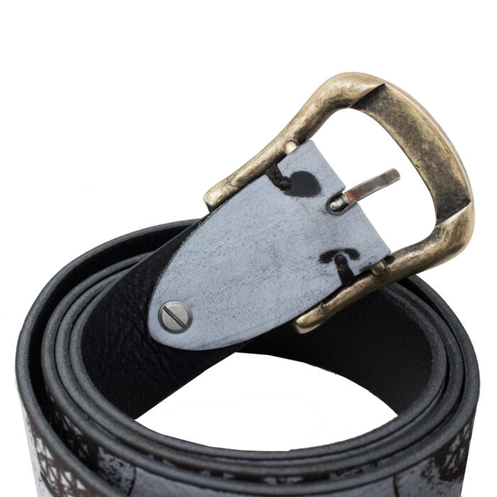 Cintura Fiore della Vita dettaglio cintura color bianco-nero